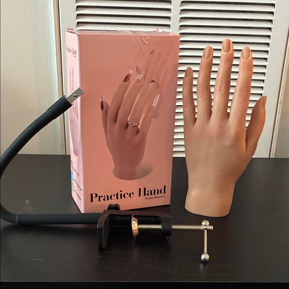 Practice Hand for Nail Art - Tan
